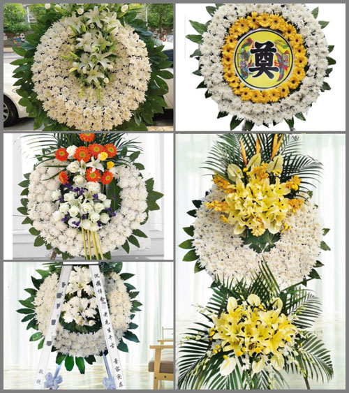 安徽池州市贵池区秋江街道莲台村花圈速递